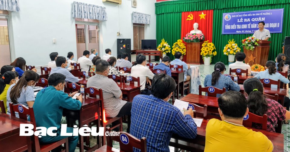 Bạc Liêu: Đồng loạt ra quân Tổng điều tra kinh tế năm 2021